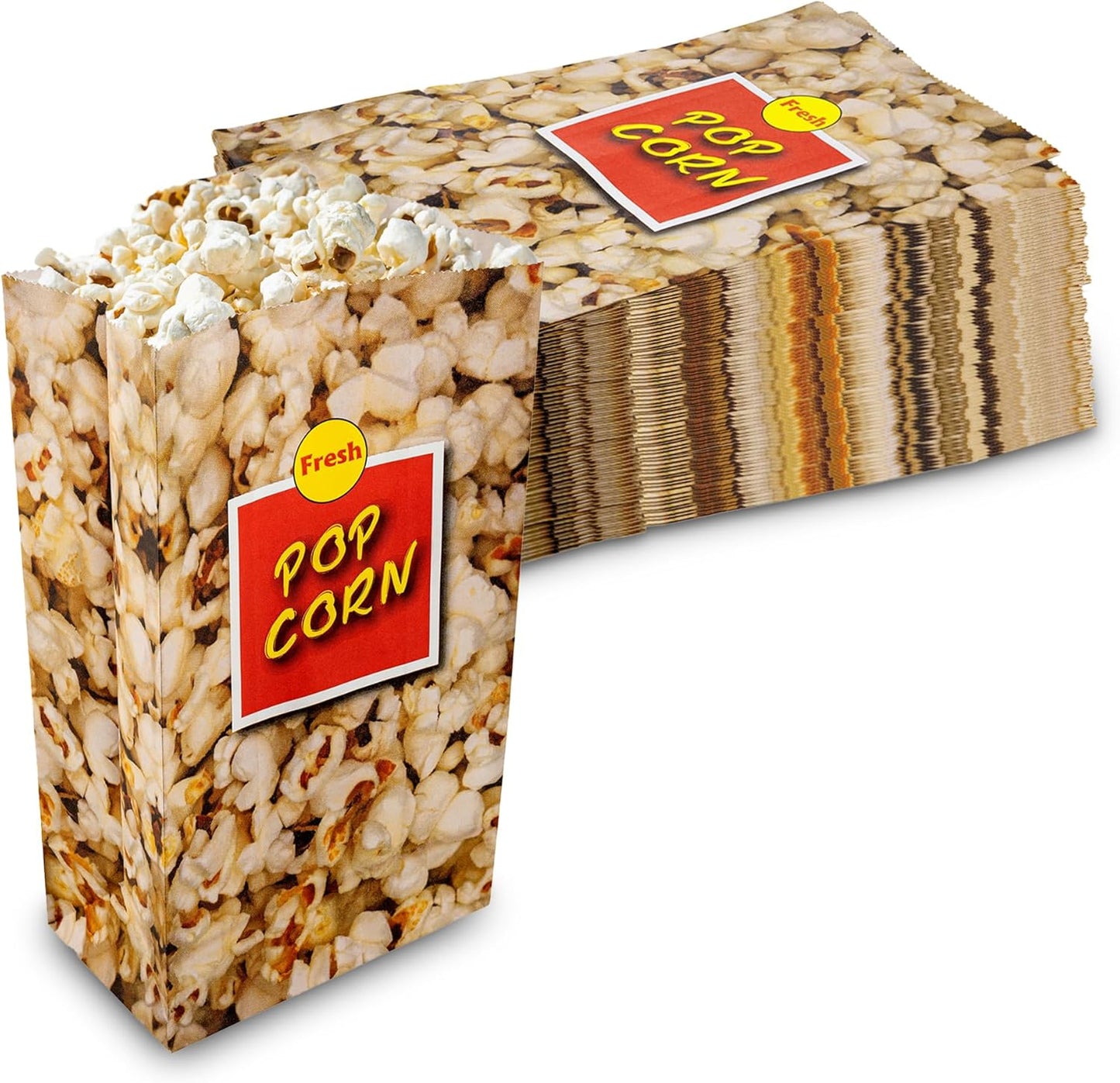 MT Products Popcorn Bags 2.5 oz. - Medium Individual Popcorn Holder - Pack of 50