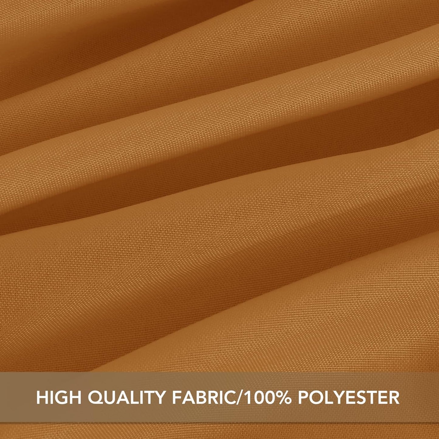 sancua Thanksgiving Square Tablecloths 70x70 Inch Bronze, 2 Pack - Fabric Fall Table Cloth for Square or Round Tables, Washable Polyester Table Cover for Dinner, Holiday Party, Display Tables