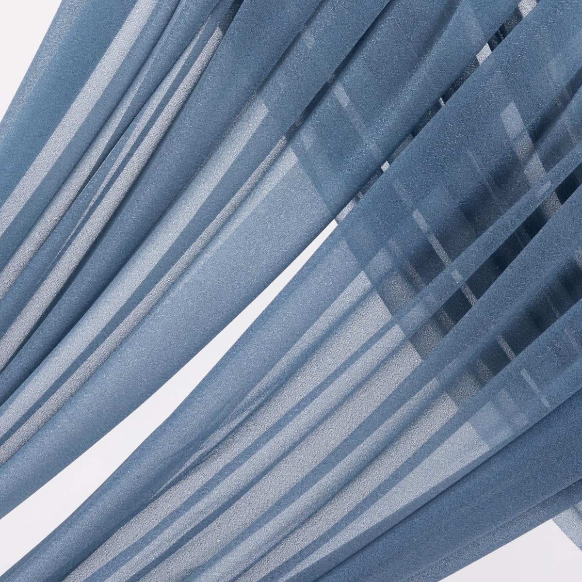 MLMW Wedding Arch Draping Fabric 1 Panel 29" x 20Ft Dusty Blue Sheer Wedding Arch Backdrop Drapes Outdoor Curtain for Ceremony Party Background Ceiling Decor