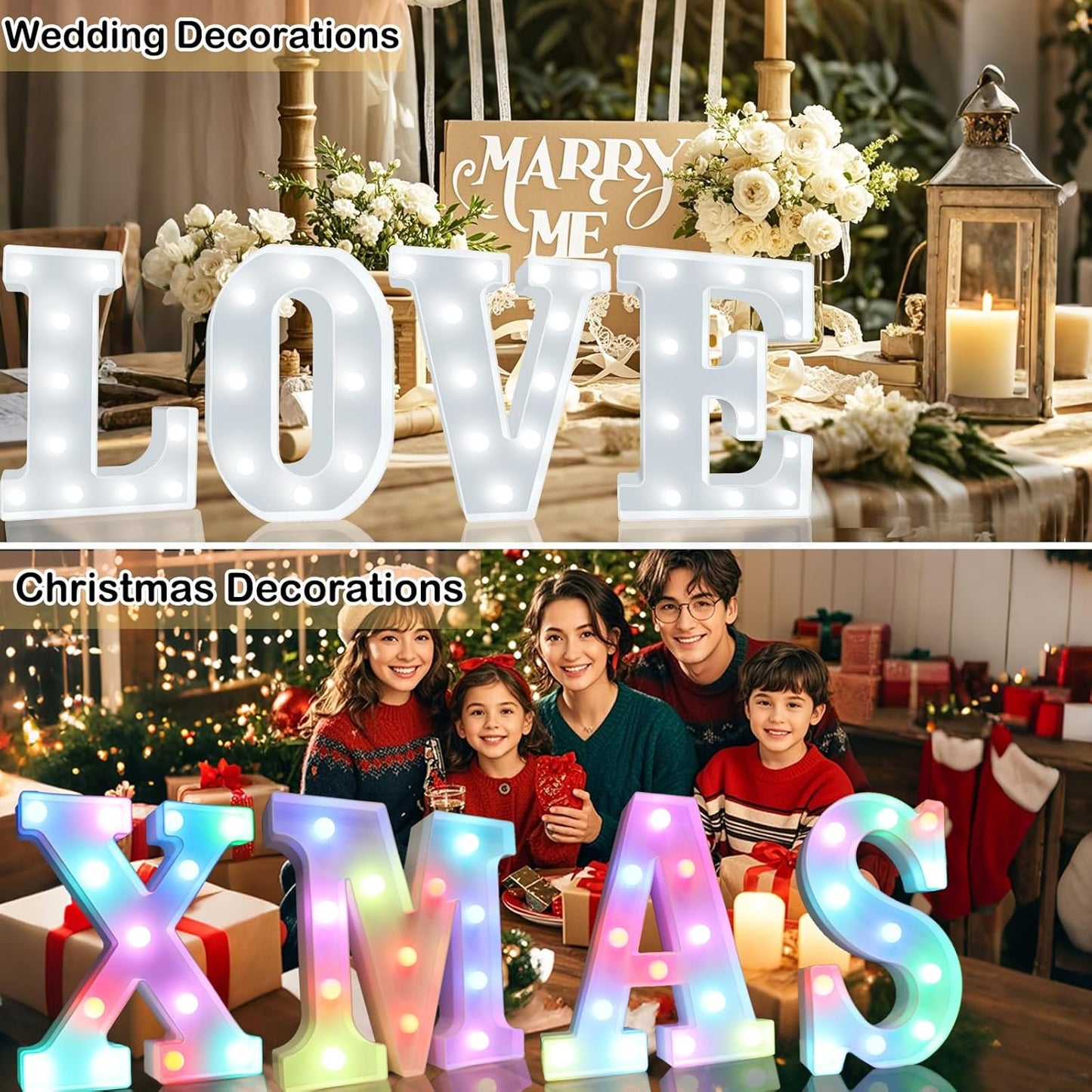 Light Up Colorful LED Marquee Letter lights, 18 Colors Changing Alphabet Letters Sign with Remote Timer for Night Light Girls Bedroom Wedding Birthday Party Lamp Christmas Home Bar Decor- Colorful V