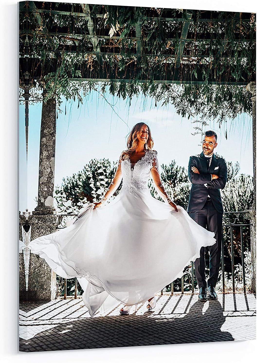Personalized Custom Canvas Prints: Photo On Canvas (Framed Canvas, 12X16) Transform Your Photos into Stunning Framed Wall Art Digitally Printed Photo To Canvas Ideal for Home Deco
