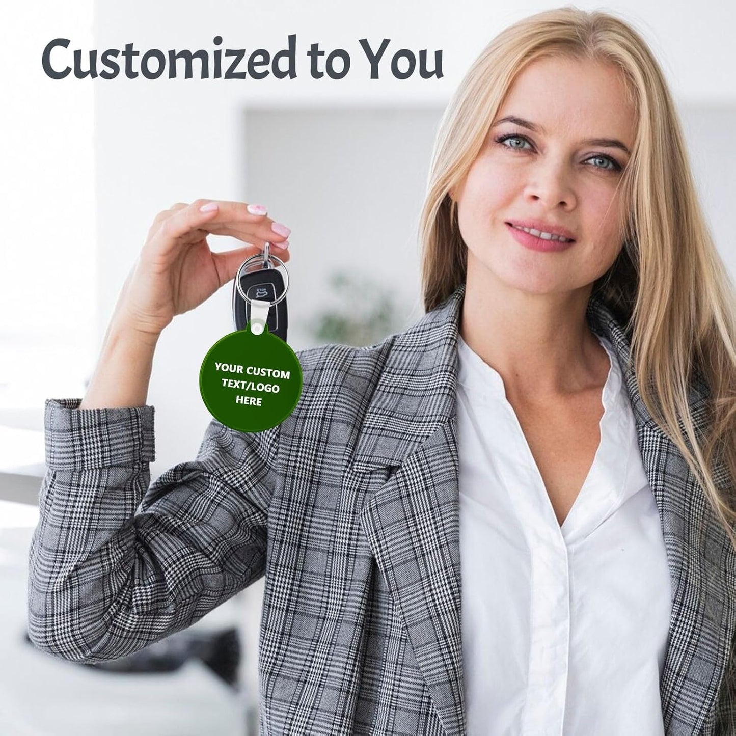 Custom Round Soft Keychains 1000 Pack, Personalized Logo, Text Bulk - Perfect for Tradeshows, Party Favors, Events - Customizable Key Tags