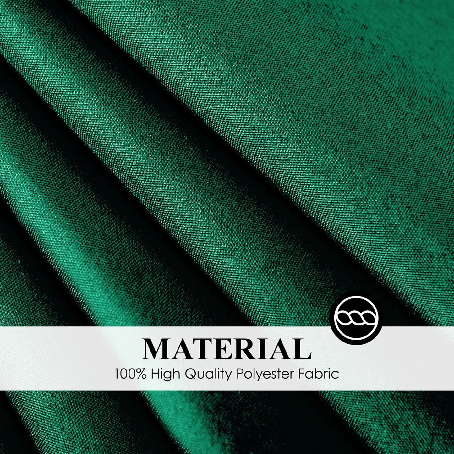 Round Tablecloth 132 Inch 6 Pack Dark Green Tablecloths Washable Decorative Linen Polyester Table Clothes Cover for Dining Table Banquets Buffet Parties and Wedding