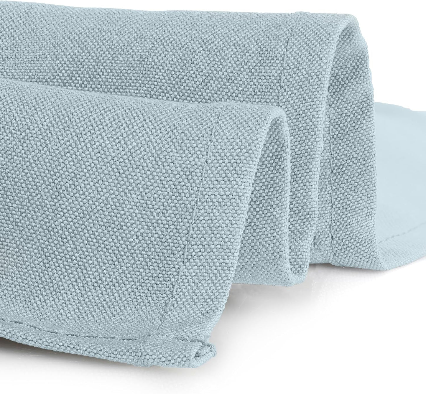 Gee Di Moda Square Tablecloth - 70 x 70 Inch Baby Blue Table Cloth for Medium Square or Round Tables - Heavy Duty Washable Fabric - for Buffet Table, Holiday Party, Dinner, Wedding & Baby Shower