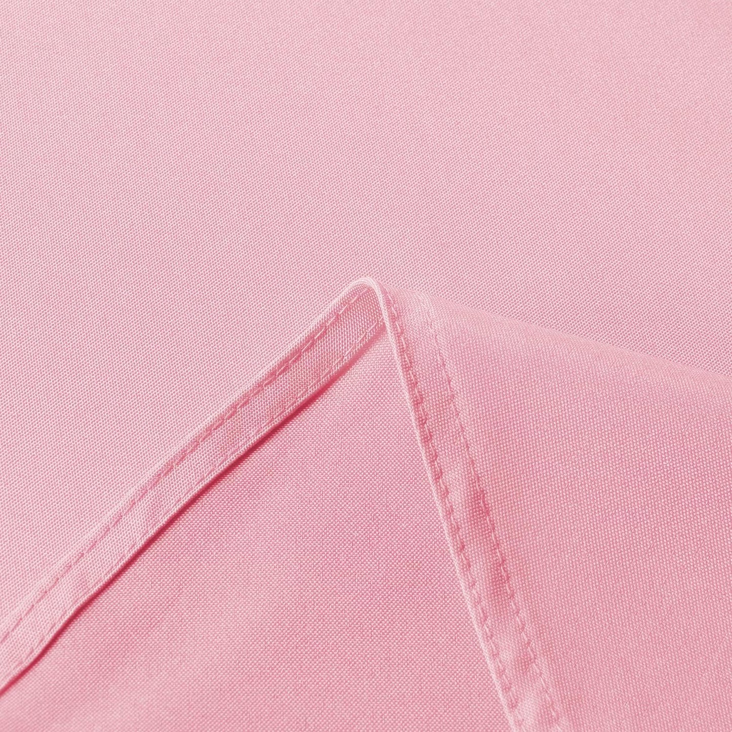 sancua Round Tablecloth - 60 Inch - Water Resistant Spill Proof Washable Polyester Table Cloth Decorative Fabric Table Cover for Dining Tables, Buffet Parties and Camping, Pink
