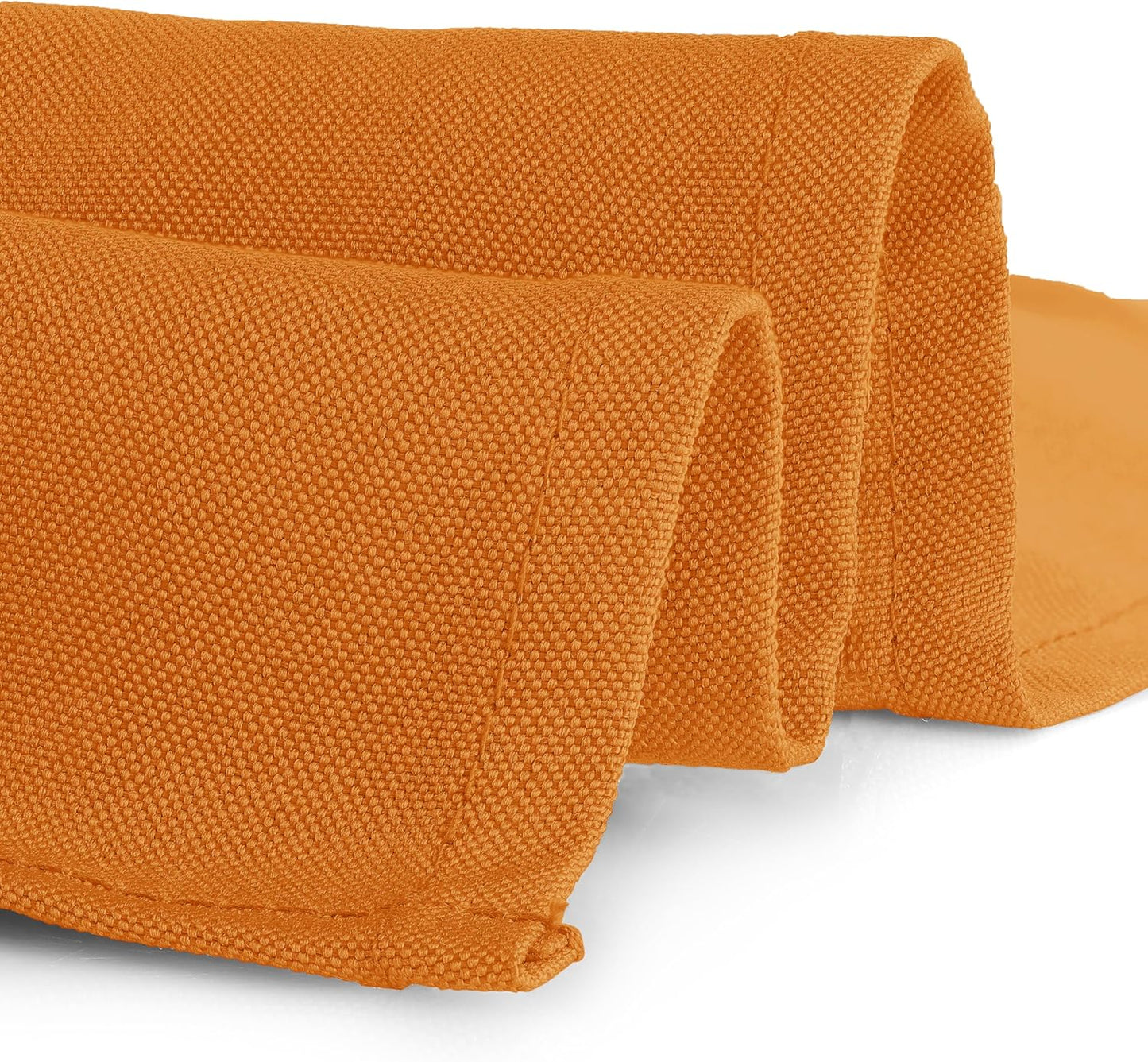 Gee Di Moda Square Tablecloth - 85 x 85 Inch Orange Table Cloth for Large Square or Round Tables - Heavy Duty Washable Fabric - for Buffet Table, Holiday Party, Dinner, Wedding & Baby Shower