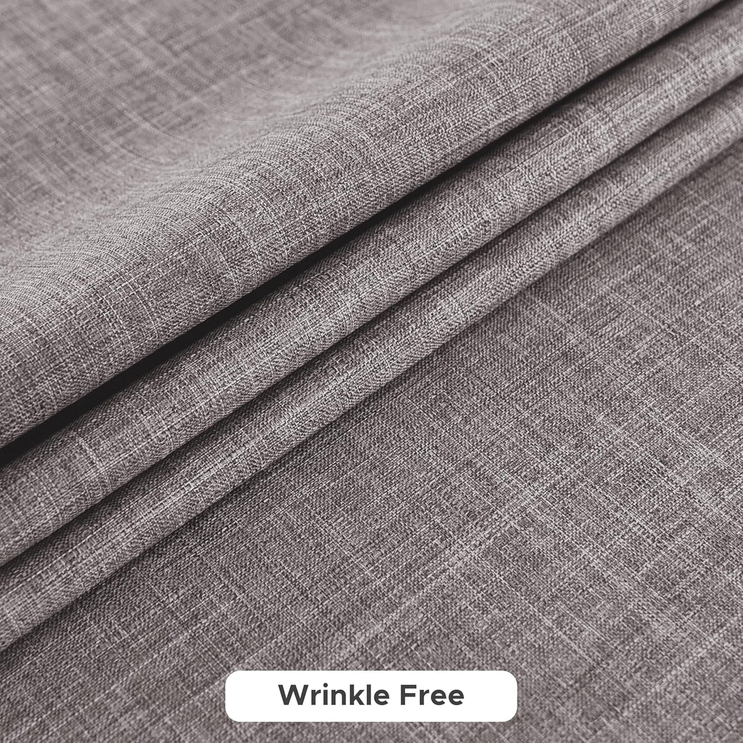 Fitable Square Table Cloth Linen Textured: Water & Stain Resistant Farmhouse Tablecloth, Washable Burlap Table Covers for Kitchen Dining Party(2 Pack, 54x54 Inch, Stone)