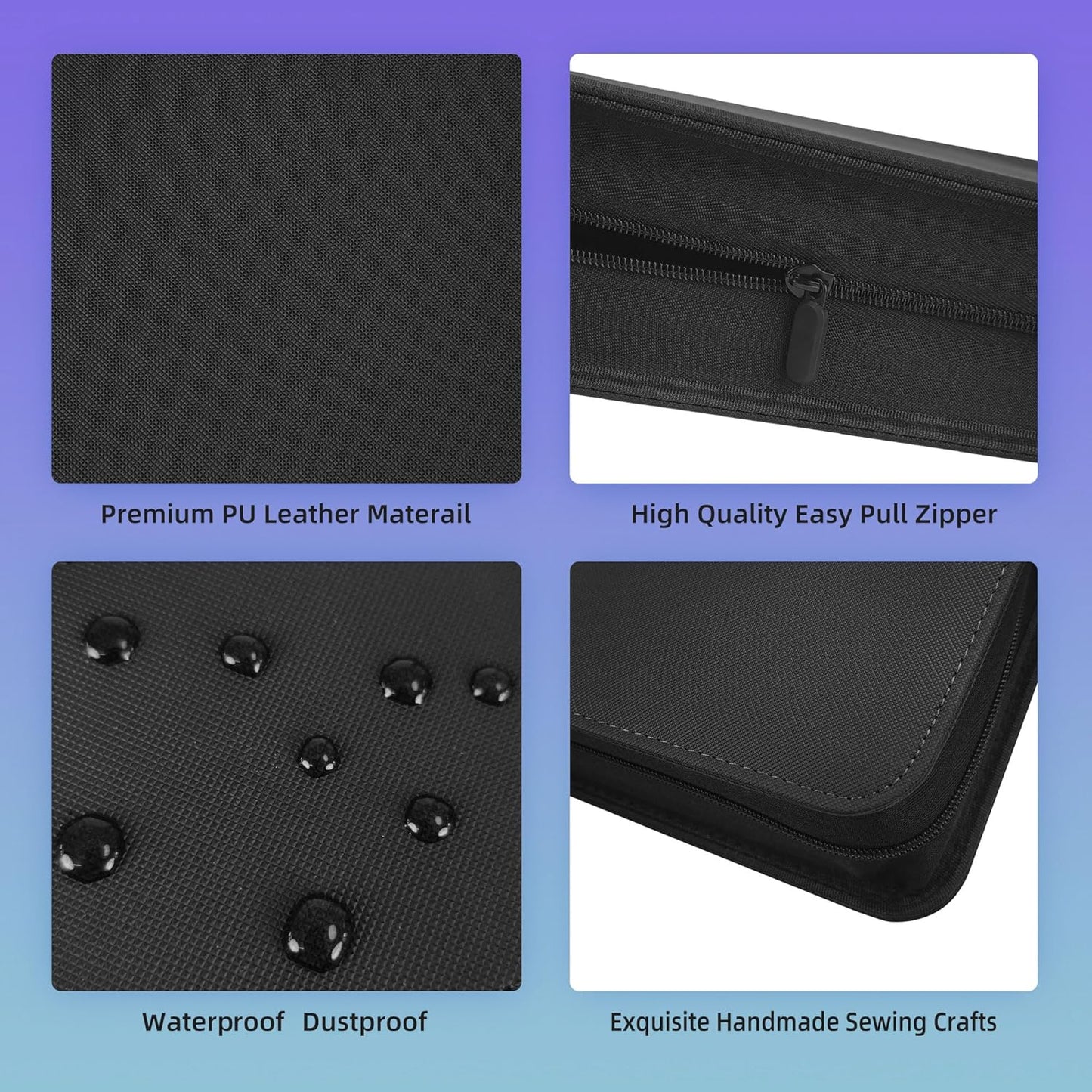 9 Pockets Premium Card Binder 360 Cards Trading Card Binders Zip Card Storage Display Album(9 Pocket 360 Card Slot,Black)
