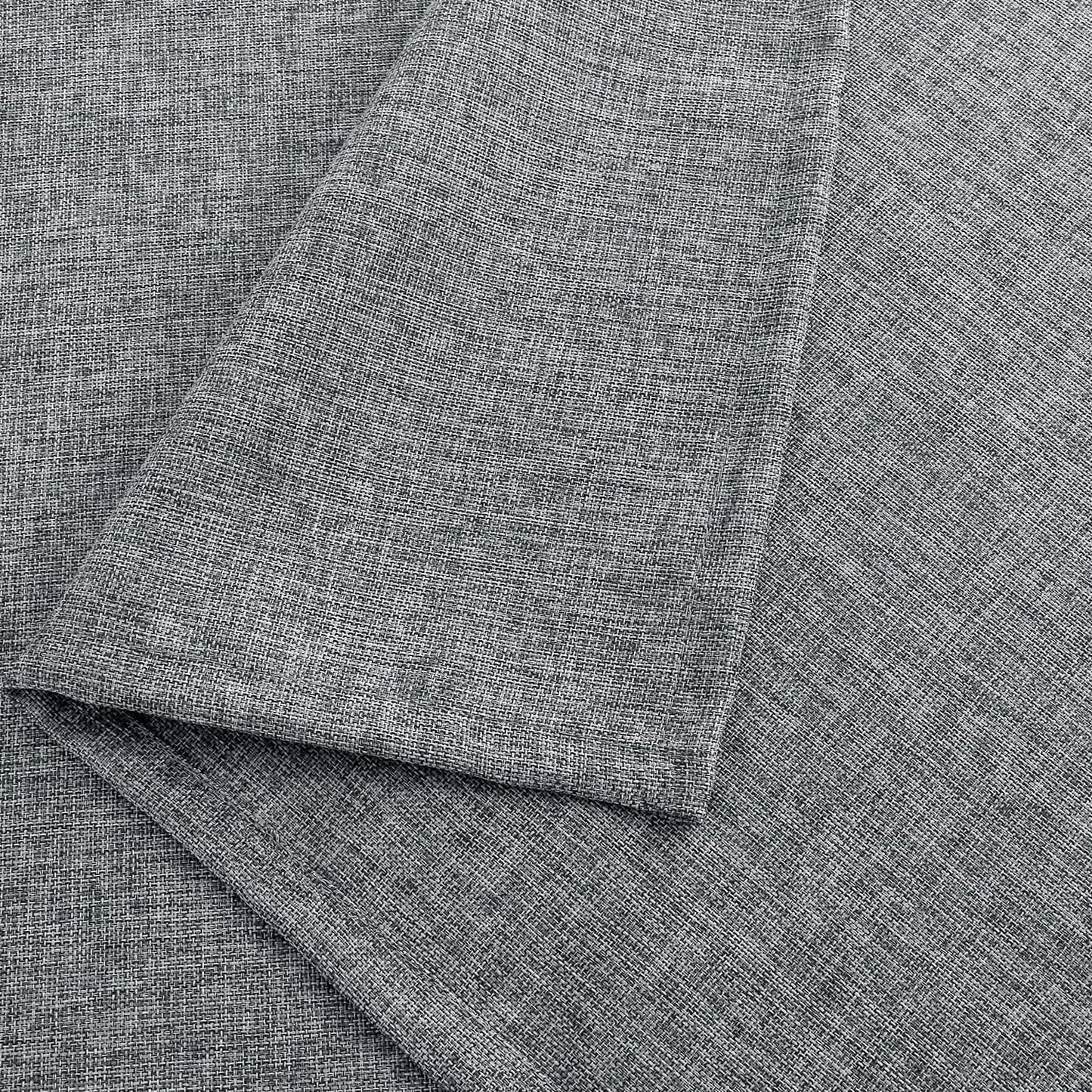 Hiasan Faux Linen Rectangle Tablecloth - Wrinkle and Stain Resistant Washable Table Cloth for Kitchen Dining Room Holiday Table Cover for Party Dinner, Grey, 30 x 60 Inch