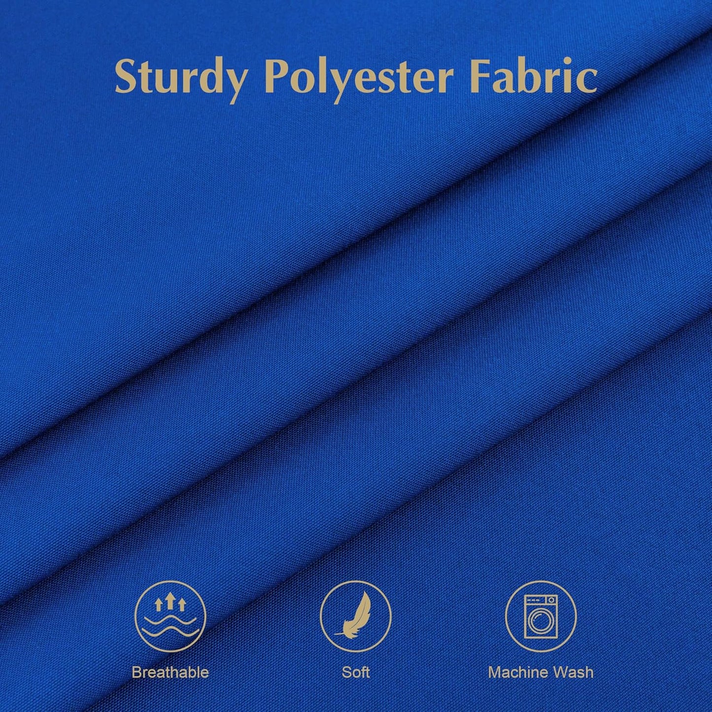 2 Pack Square Table Cloth 48X48 Inch Royal Blue Tablecloth Washable Polyester Solid Dining Table Cover for Birthday Party Dinner Holiday Outdoor Indoor