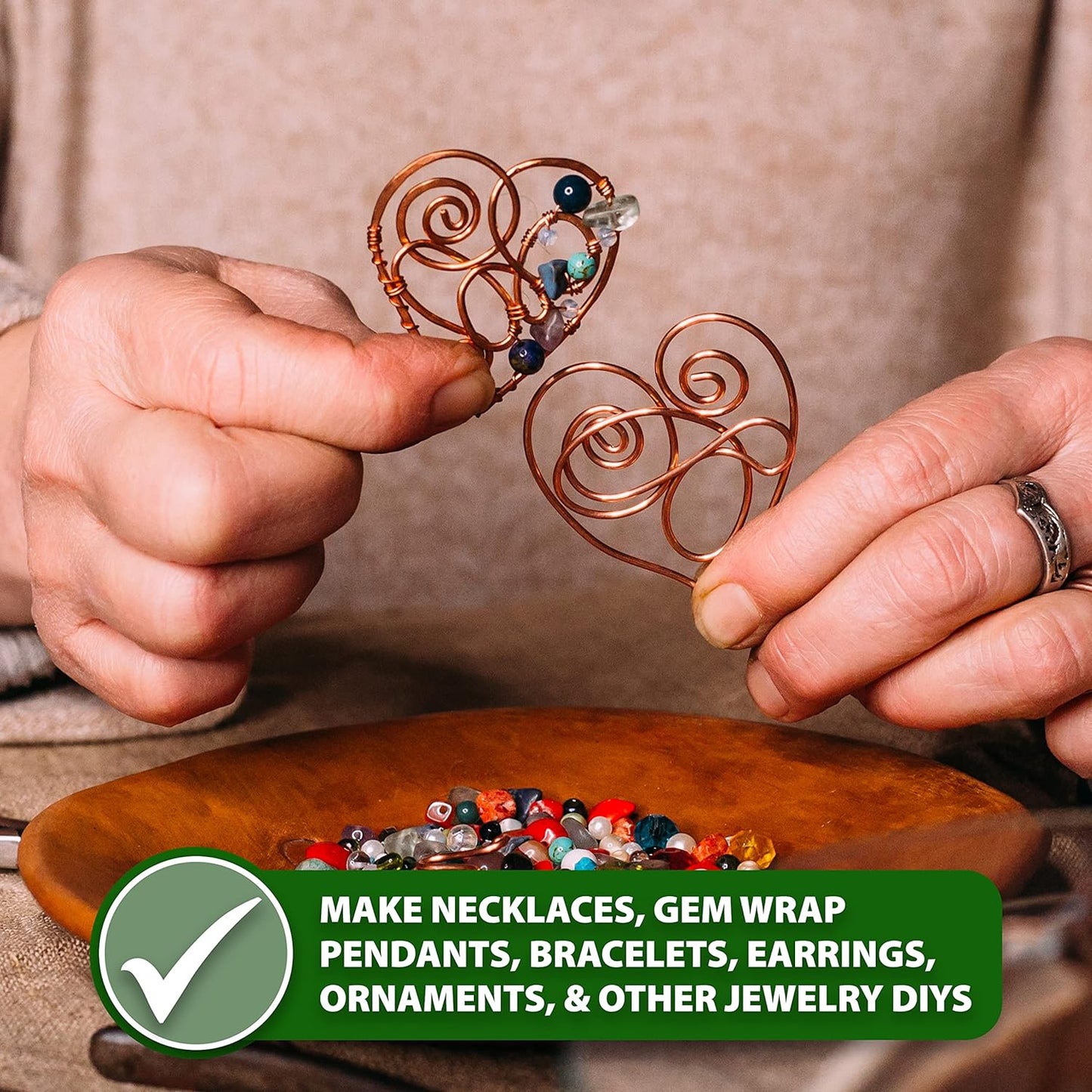 Mandala Crafts 18 Gauge Anodized Aluminum Craft Wire for Jewelry Making - 100 FT Colored Flexible Red Wire - Bendable for Bonsai Armature Crafting Sculpting