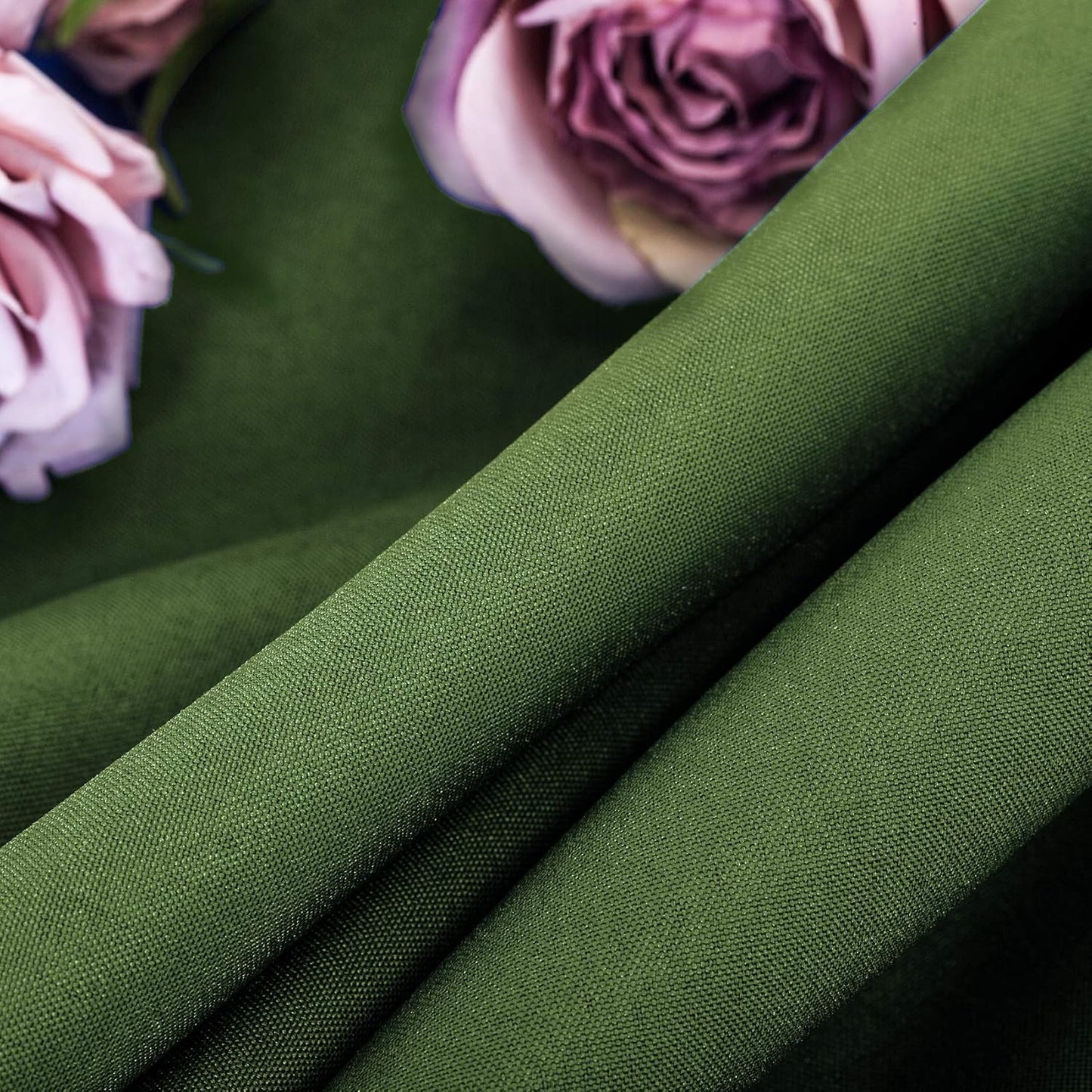Ascoza 2pack 132 Inch Willow Round Tablecloth in Washable Polyester Fabric for Wedding/Banquet/Restaurant/Parties