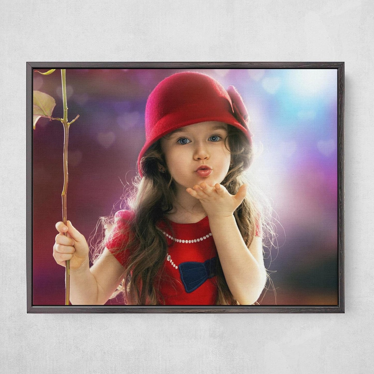 Personalized Custom Canvas Prints: Photo On Canvas (Black, 8x10) Transform Your Photos into Stunning Framed Wall Art Digitally Printed Photo To Canvas Ideal for Home Decor, Gifts Keepsakes.