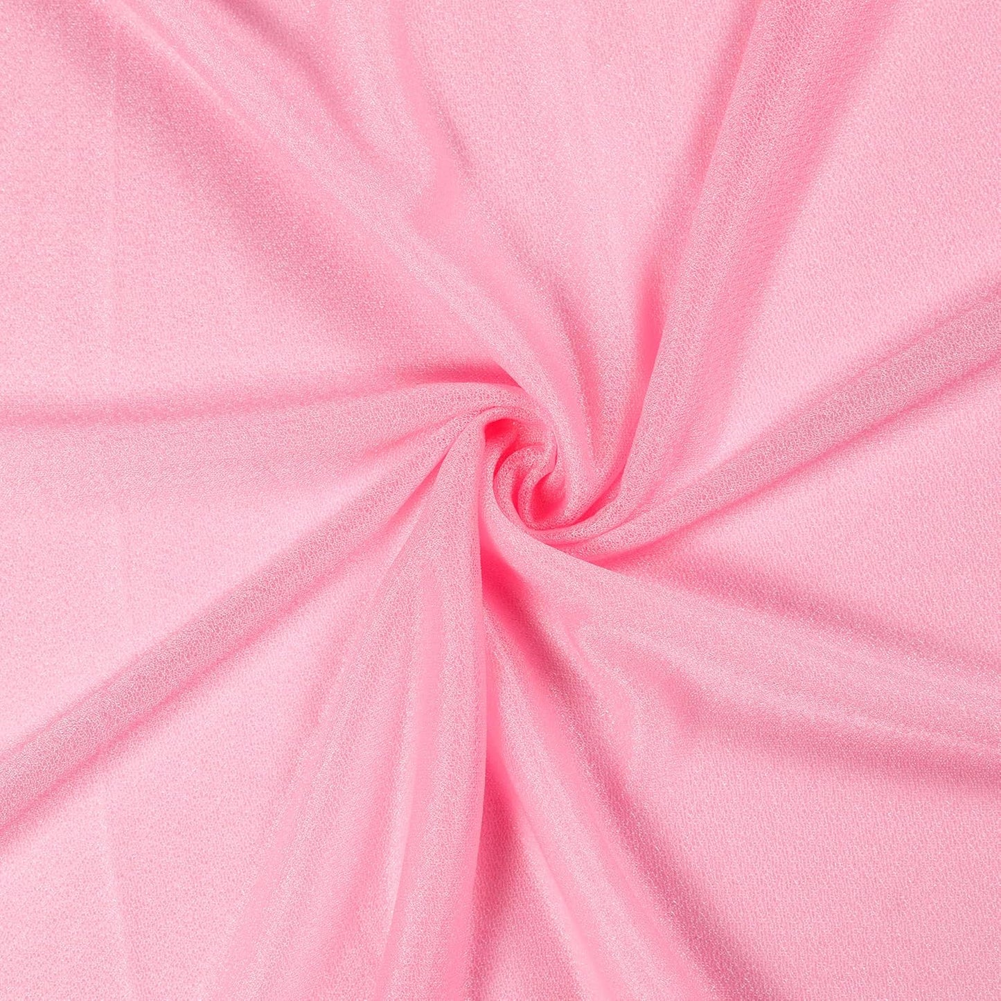VDS Pack of 2 Panel (30 Inch X 30 Feet) Wedding Arch Draping Fabric Sheer Chiffon Fabric Drapery for Wedding Ceremony Reception Swag Backdrop Canopy Chuppah ARBO Altars Decoration (Coral)