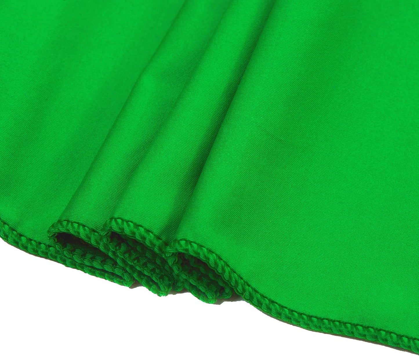 VDS Pack of 25 PCS | Light Green | Spandex Chair Sashes Bows Without Buckle | Stretch Elastic Banquet Universal Folding Chair Band Tie with for Wedding Party Conference Celebration Event Decoration