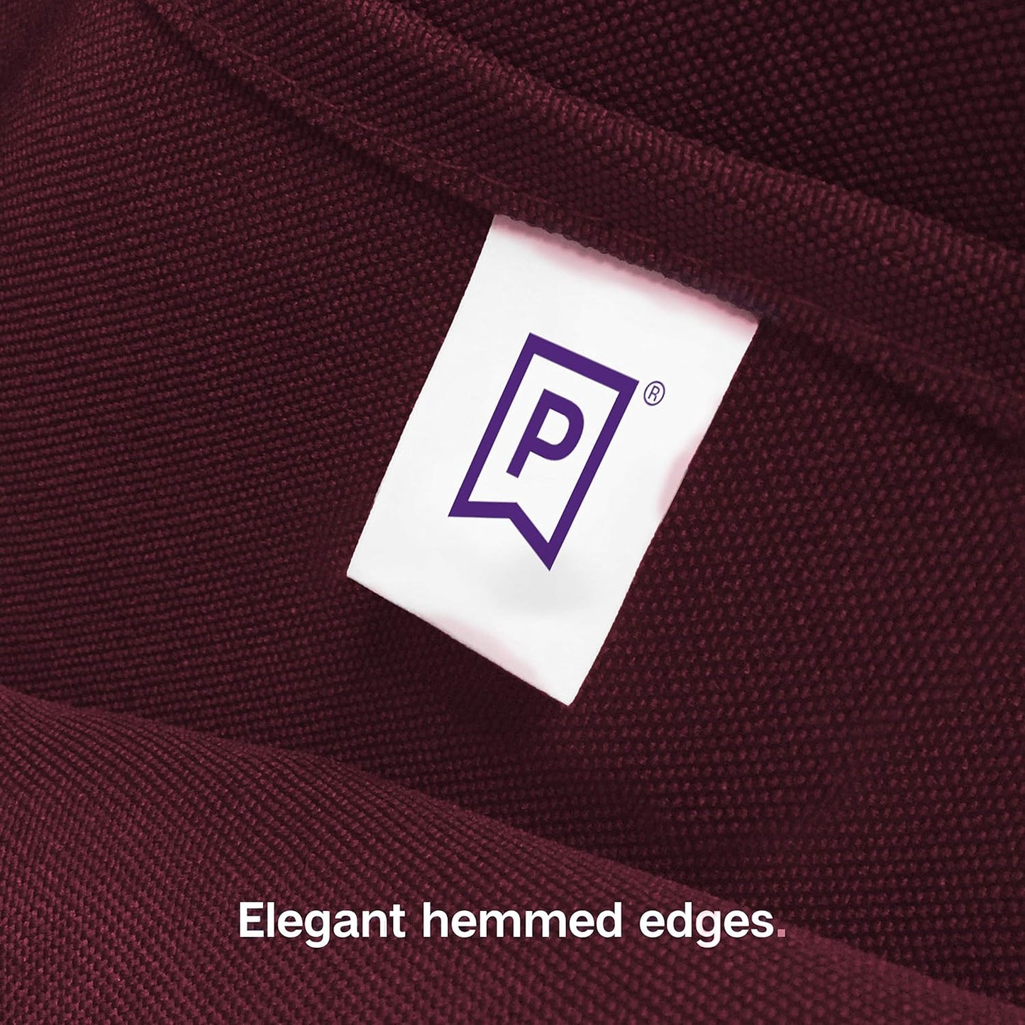 Gee Di Moda Square Tablecloth - 85 x 85 Inch Burgundy Table Cloth for Large Square or Round Tables - Heavy Duty Washable Fabric - for Buffet Table, Holiday Party, Dinner, Wedding & Baby Shower