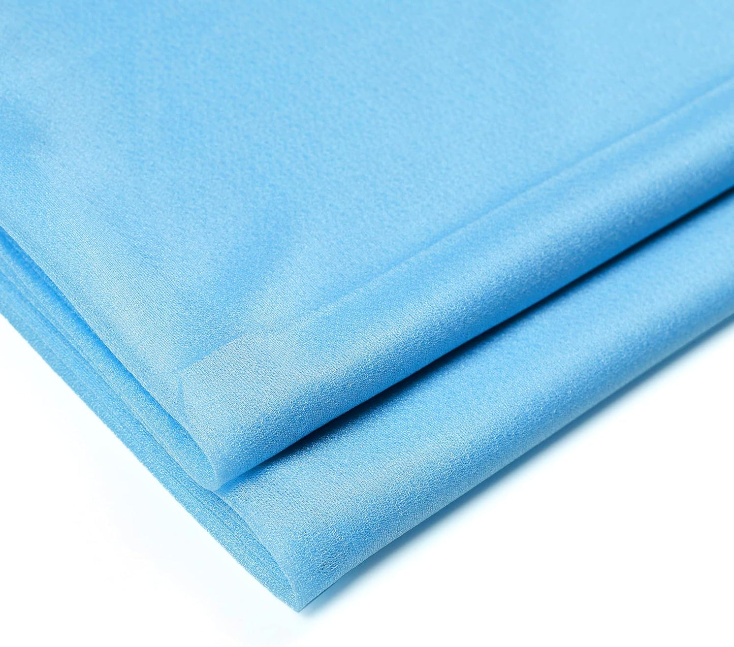 VDS Pack of 3 Panel (30 Inch X 20 Feet) Wedding Arch Draping Fabric Sheer Chiffon Fabric Drapery for Wedding Ceremony Reception Swag Backdrop Canopy Chuppah ARBO Altars Decoration (Turquoise)