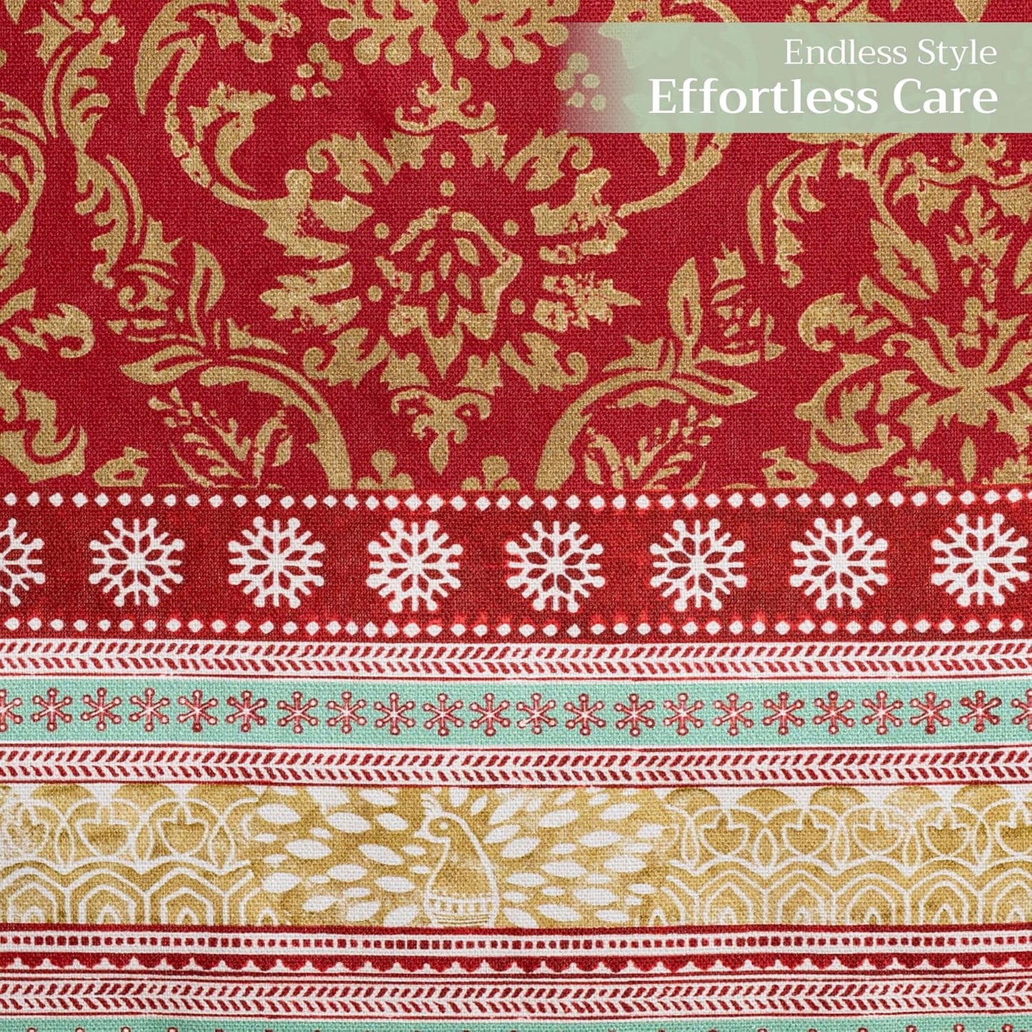 Maison d' Hermine Table Runner 100% Cotton Single Layer Table Runners 108 inches Long Decorative for Home Kitchen Dining Party Baby Shower Wedding Bridal Shower (Sofia, 14.50" x 108")