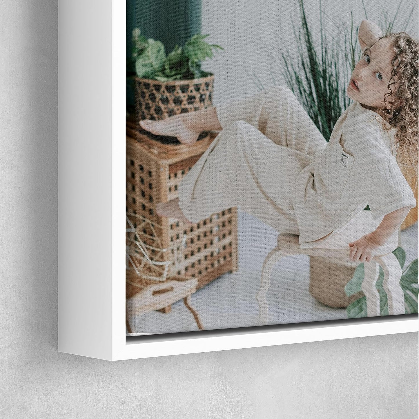 Personalized Custom Canvas Prints: Photo On Canvas (White, 16x16) Transform Your Photos into Stunning Framed Wall Art Digitally Printed Photo To Canvas Ideal for Home Decor, Gifts Keepsakes.