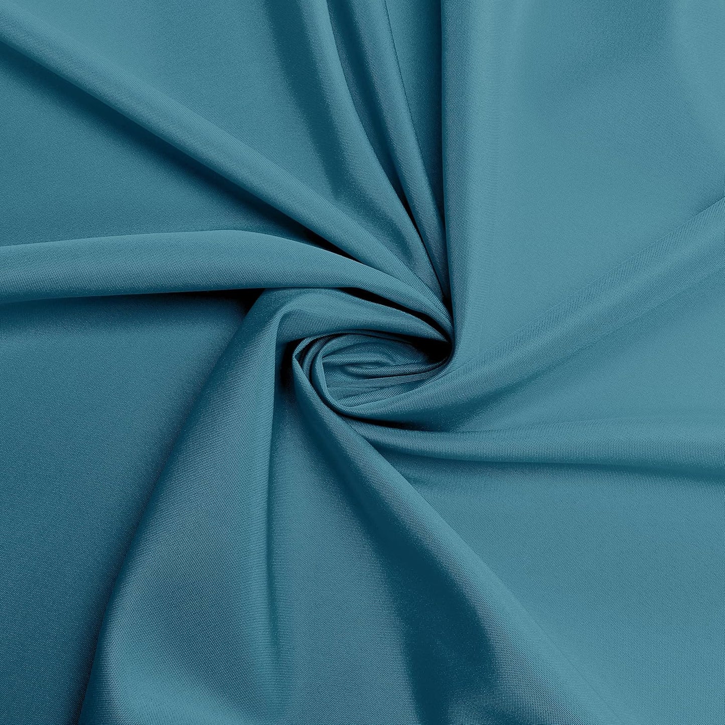 sancua Round Tablecloth - 120 Inch - Water Resistant Spill Proof Washable Polyester Table Cloth Decorative Fabric Table Cover for Dining Tables, Buffet Parties and Camping, Teal