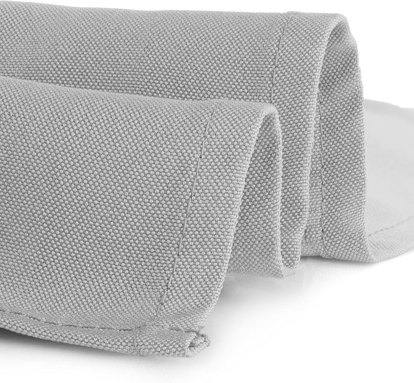 Gee Di Moda Square Tablecloth - 70 x 70 Inch Silver Table Cloth for Medium Square or Round Tables - Heavy Duty Washable Fabric - for Buffet Table, Holiday Party, Dinner, Wedding & Baby Shower