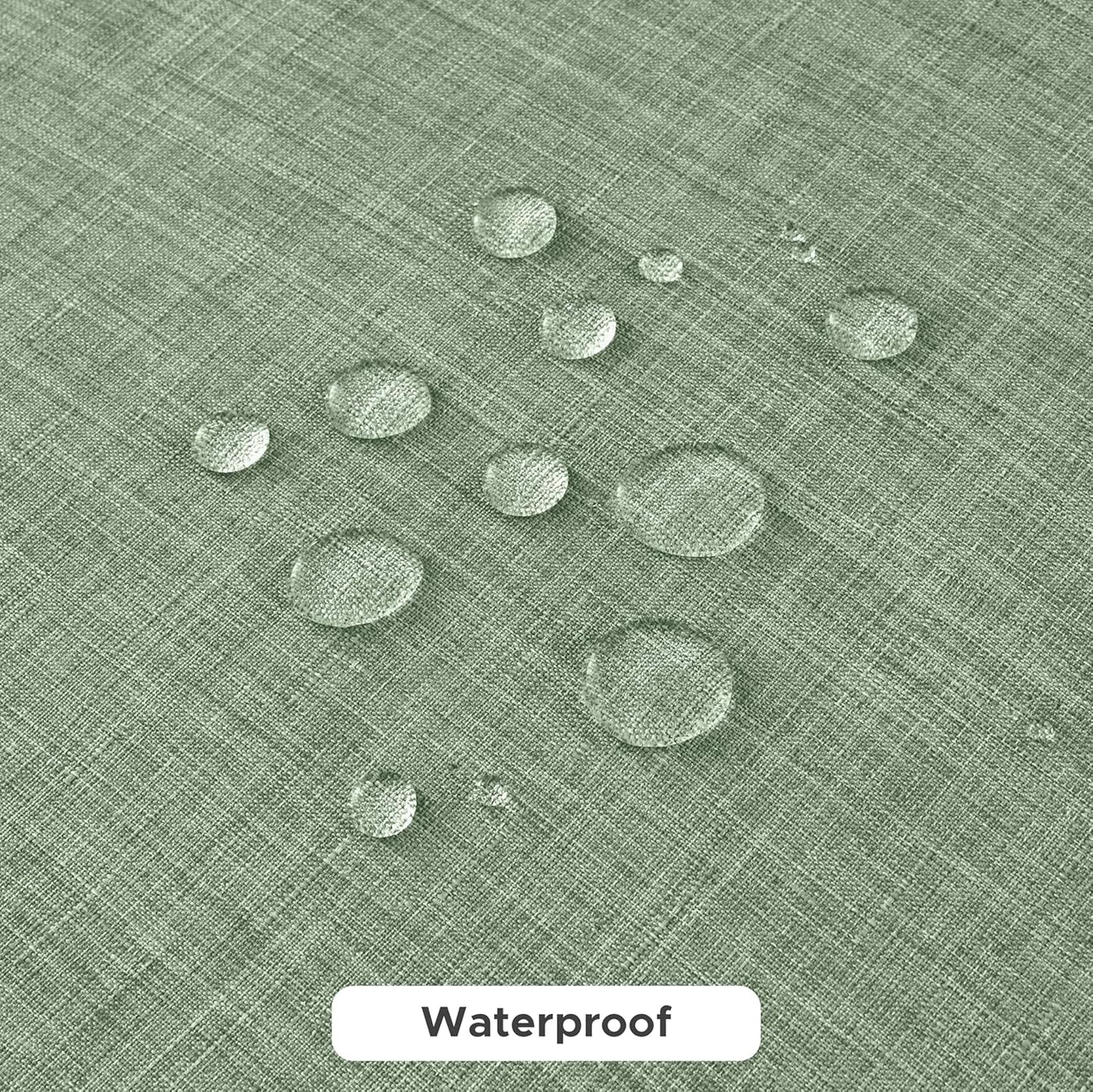 Fitable Faux Linen Tablecloths for Rectangle Tables: Water & Stain Resistant Farmhouse Table Cloth, Washable Burlap Textured Table Covers for Kitchen Dining Party(2 Pack, 60x102 Inch, Sage Green)