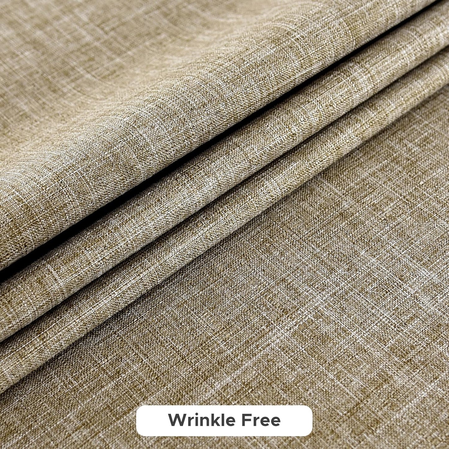 Fitable Faux Linen Tablecloths for Rectangle Tables: Water & Stain Resistant Farmhouse Table Cloth, Washable Burlap Textured Table Covers for Kitchen Dining Party(2 Pack, 60x102 Inch, Khaki)