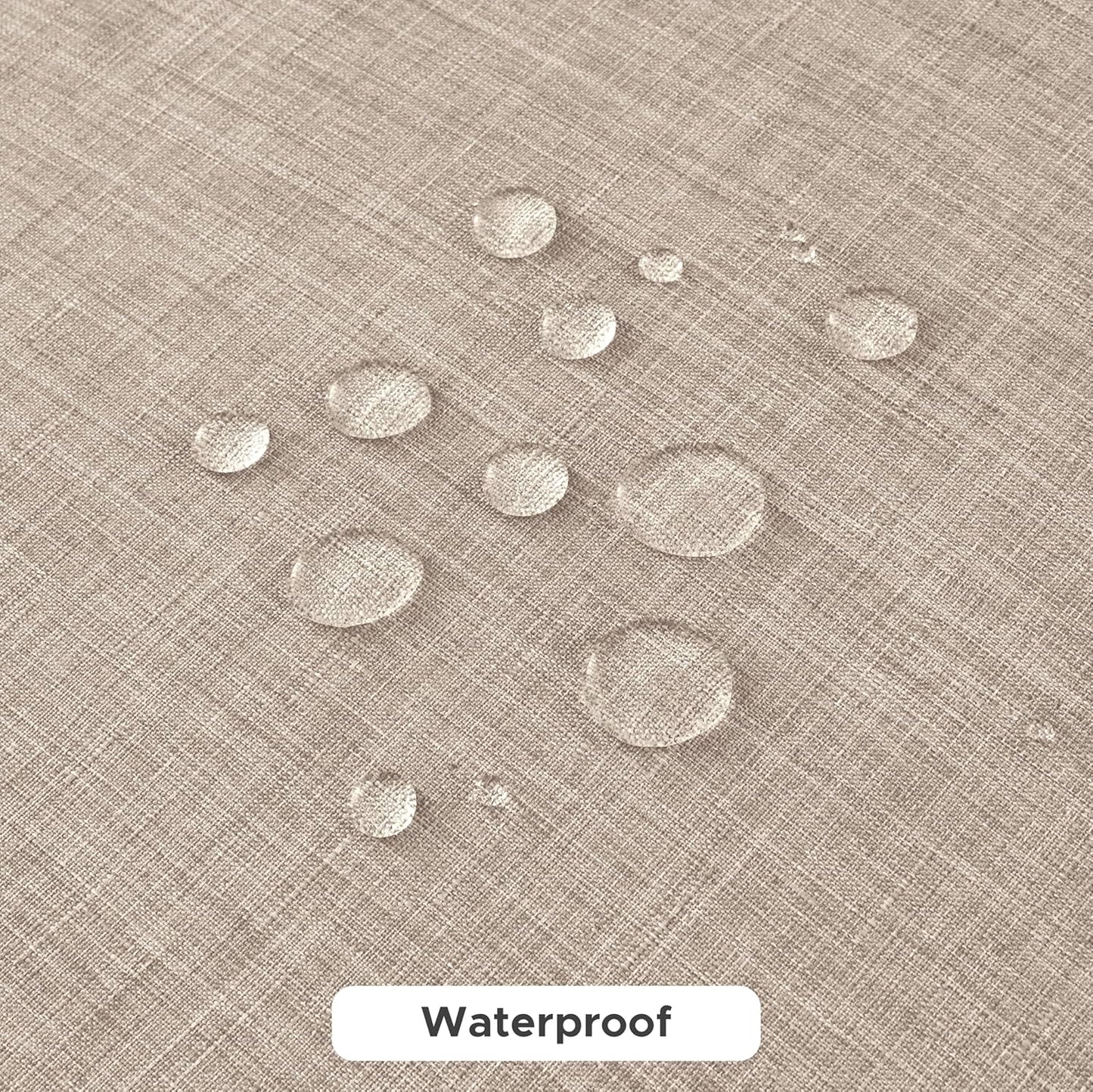 Fitable Square Table Cloth Linen Textured: Water & Stain Resistant Farmhouse Tablecloth, Washable Burlap Table Covers for Kitchen Dining Party(2 Pack, 54x54 Inch, Nature)