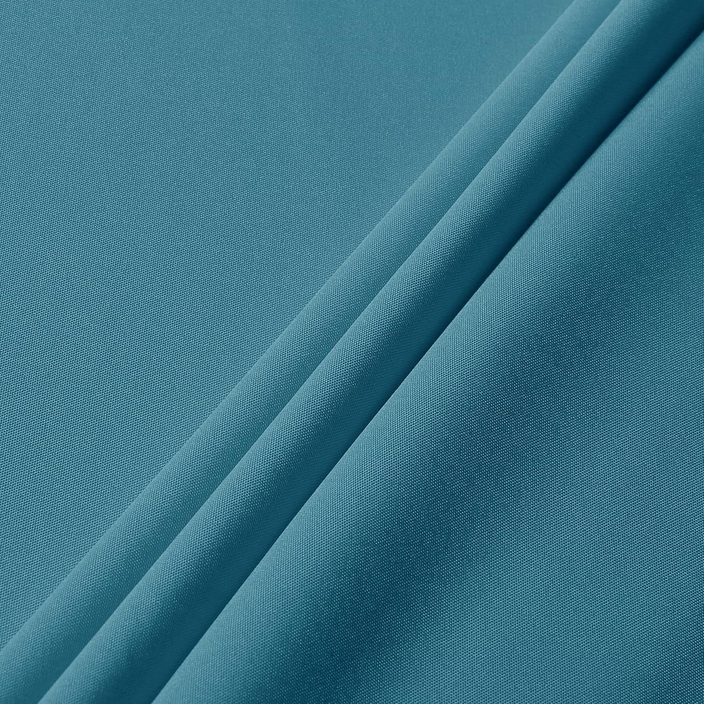 sancua Round Tablecloth - 48 Inch - Water Resistant Spill Proof Washable Polyester Table Cloth Decorative Fabric Table Cover for Dining Tables, Buffet Parties and Camping, Teal