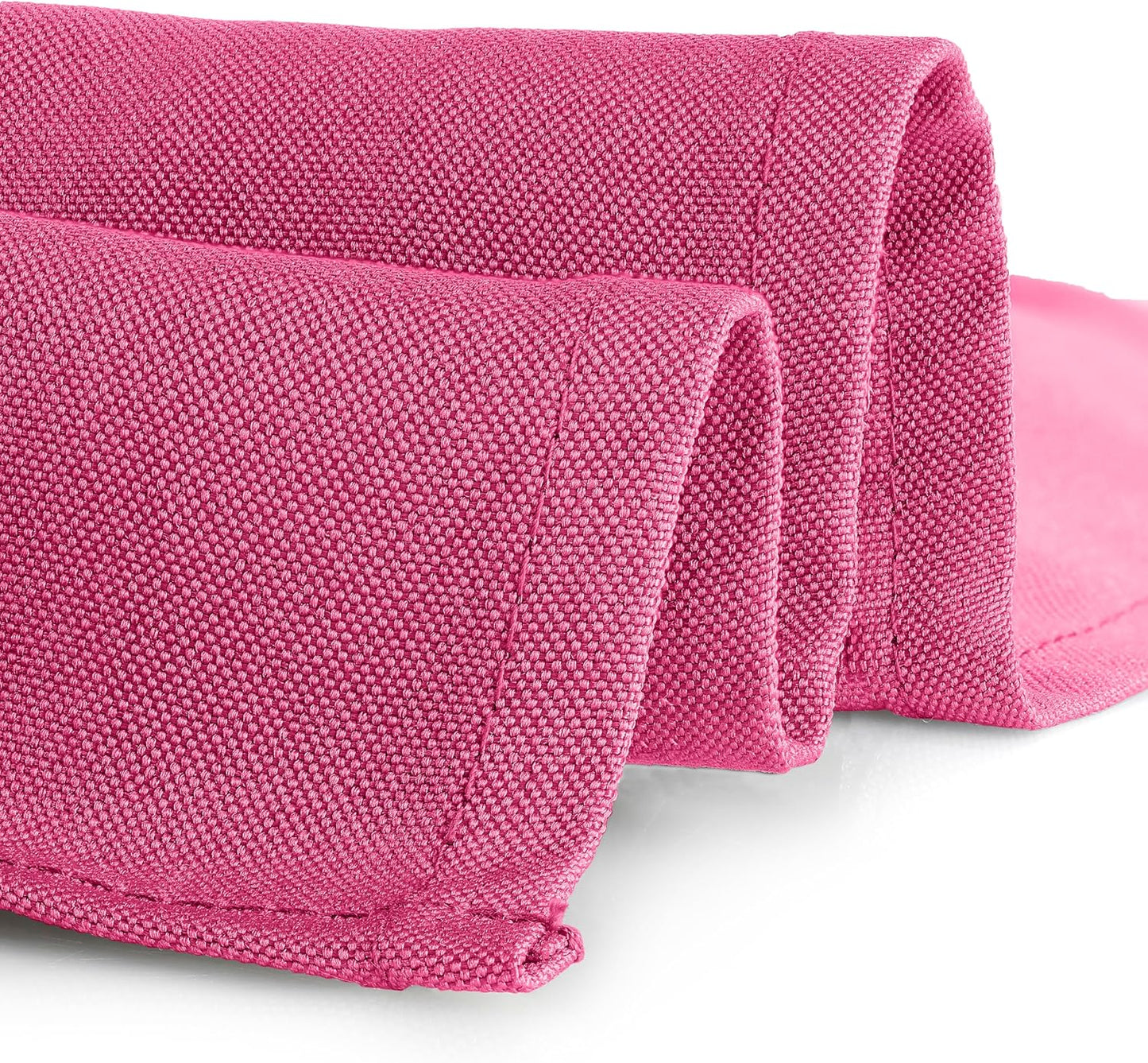 Gee Di Moda Square Tablecloth - 52 x 52 Inch Fuchsia Table Cloth for Small Square or Round Tables - Heavy Duty Washable Fabric - for Buffet Table, Holiday Party, Dinner, Wedding & Baby Shower