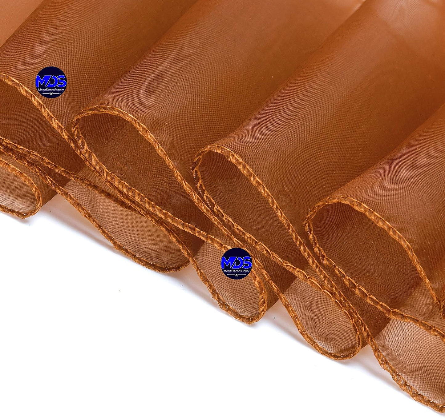 MDS Pack of 150 PCS Organza Chair Sashes Wider Dining Chair Bows Ribbon Tie Back for Wedding Party Birthday Bridal Shower Reception Event Banquet Home Chair Cover Decoration - Bronze