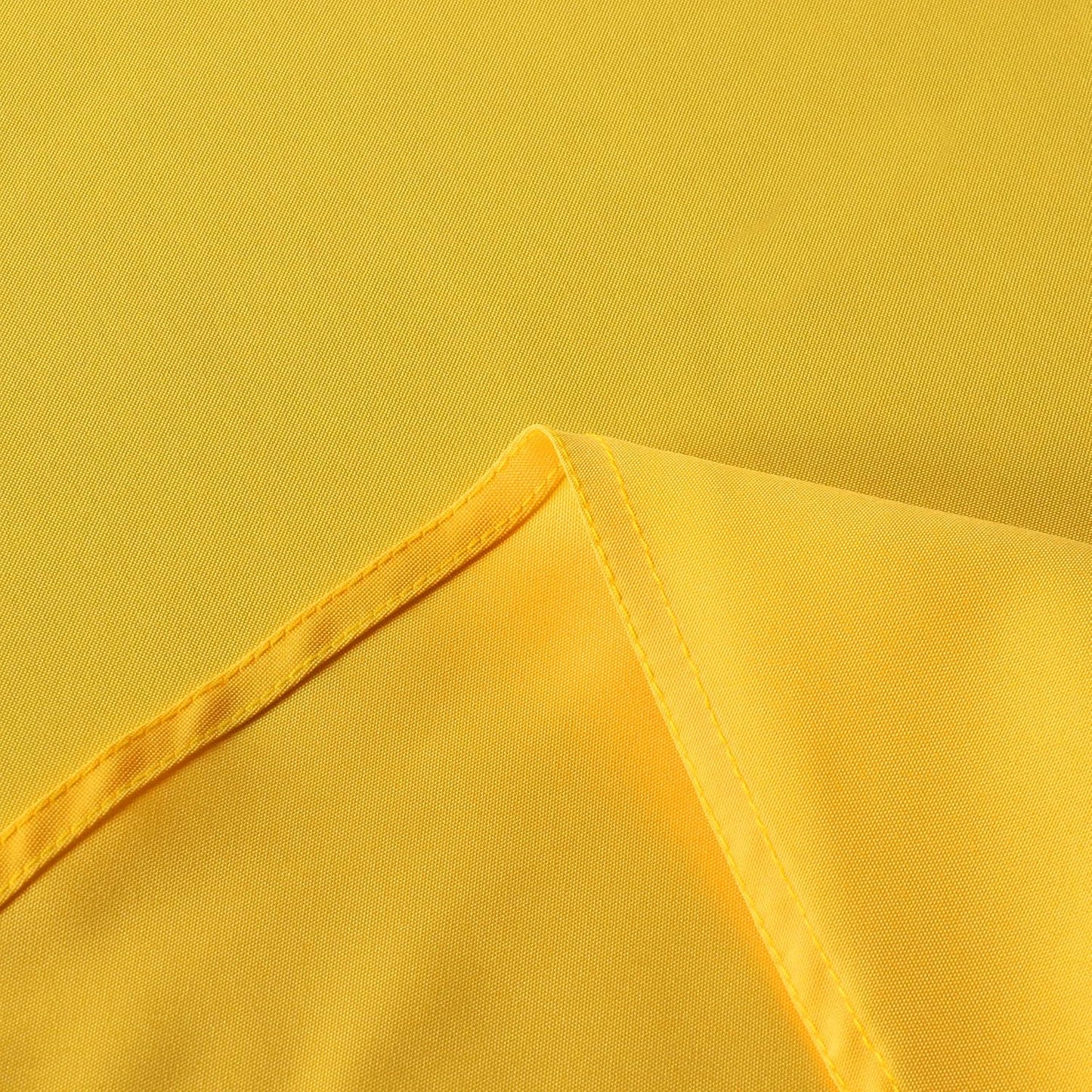 sancua Round Tablecloth - 108 Inch - Water Resistant Spill Proof Washable Polyester Table Cloth Decorative Fabric Table Cover for Dining Tables, Buffet Parties and Camping, Yellow